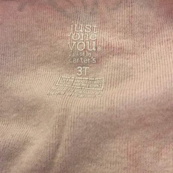Carter’s just one you 3T pink white and purple short sleeved shirt 💕 - Picture 3 of 4